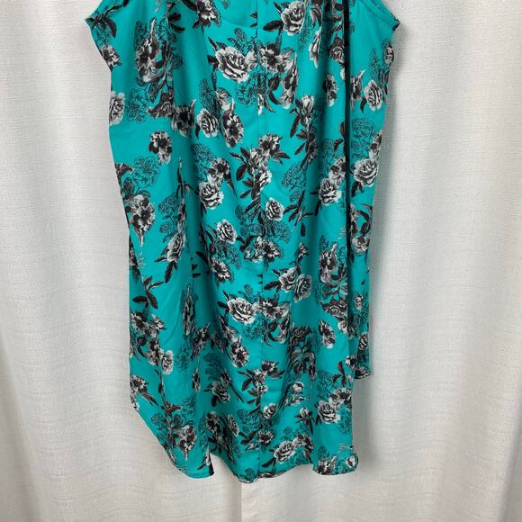 Torrid Teal Green Floral Cami Tank Sz.2 - Picture 9 of 11